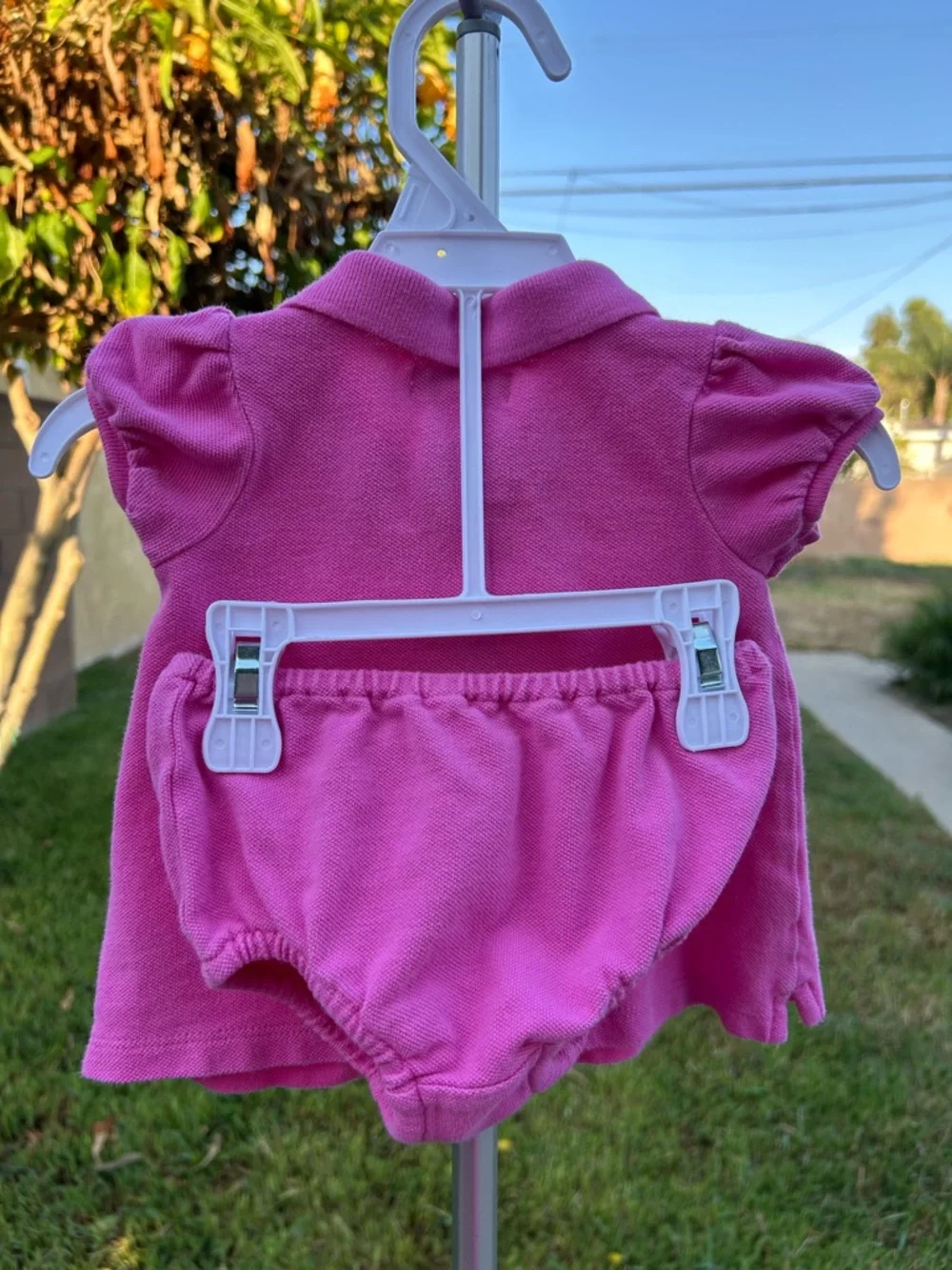 Ralph Lauren pink polo dress with bloomers